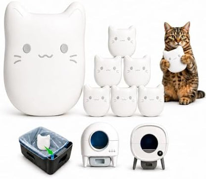 ProGuard® 6PCS Pets Deodorizing Pods for Cumrige Self Cleaning Litter Box, Odor Remover for Fumoi Automatic Cat Litter Box, Camellia Flower Scented, Long-Lasting Fragrance, Keep Home Fresh by Unknown