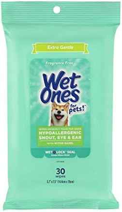 Wet Ones for Pets Extra Gentle Dog Wipes, Witch Hazel Scent, 30 Count by WetOnes