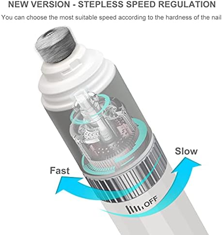 Dog Nail Grinder and Clippers Quiet with 10h Working Time Professional Pet Nail Trimmer Stepless Speed Regulation Pet Nail Grinder Electric Nail File for Large Medium Small Dogs and Cats… - Image 3