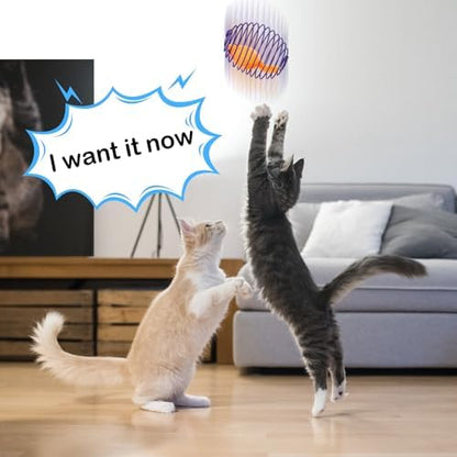 Jecery 5 Pcs Cat Toys Spring,Mouse,Multicolor - Image 6