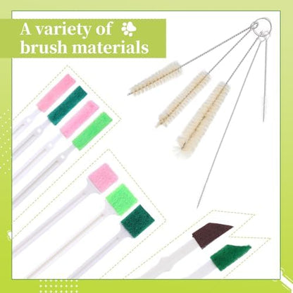 Pet Water Fountain Cleaning Brush Dog Cat Water Fountain Cleaning Sponge Pet Drinking Dispenser Cleaning Kit Fit Most Pet Water Dispensers (14 Pcs) - Image 5