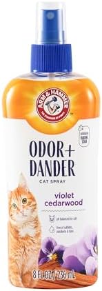Arm & Hammer Cat Odor Control Spray, Violet Cedarwood, 8 Fl Oz by ArmHammer