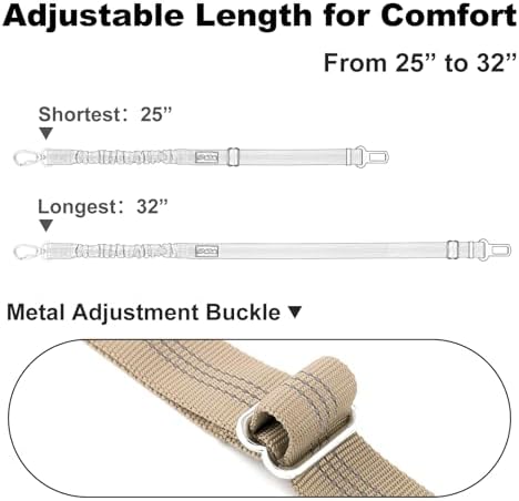 Dog Seat Belt for Car, Car Harness with Locking Aluminum Hook - Image 7