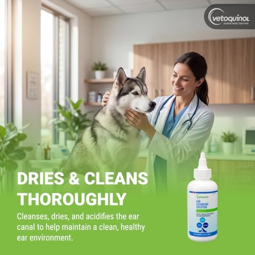 Vetoquinol Ear Cleansing Solution - Gentle Cleaner to Remove Dirt & Debris - Easy-to-Use Drops for Cats & Dogs - Support Clean and Fresh-Smelling Ears - Ideal for Routine Pet Hygiene - 4 Ounces - Image 3