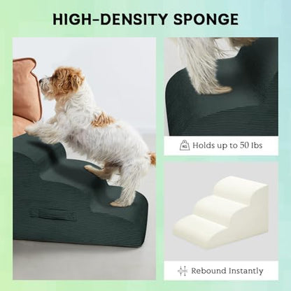 Mesa Lemon 4 Step Dog Stairs Pet Ramp for High Beds, Sofas and Cars - Image 5