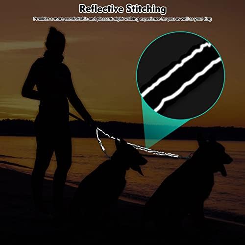 Tangle Free BungeeX2 Double Dog Leash Coupler, 360° Swivel No Tangle Dual Dog Walking & Training Leash|0-30lbs|, Comfortable Shock Absorbing Reflective Lead by Walk 2 Dogs with Ease - Image 5