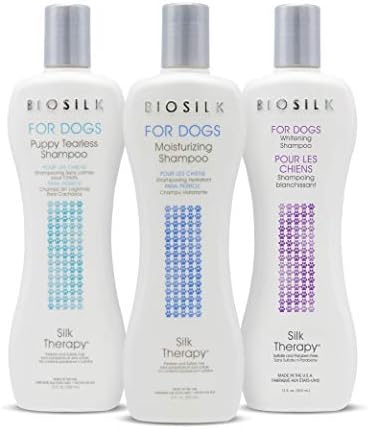 BioSilk for Dogs Silk Therapy Whitening Dog Shampoo, 12 Fl Oz, 6-Pack - Image 7