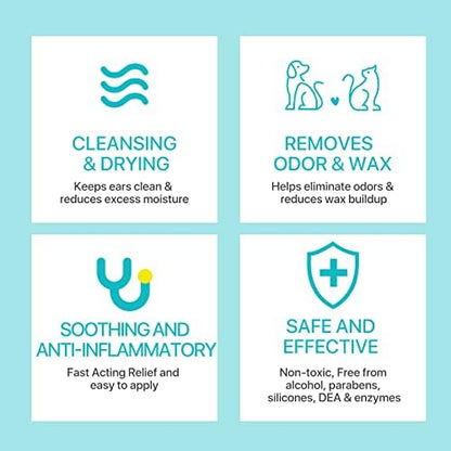 Dog Ear Cleaner, Upgraded Dogs & Cats Ear Powder for Easy Hair Removal, Pets Ear Infection Relief, Soothes Itchy Ears & Relieve Scratching (1) - Image 7