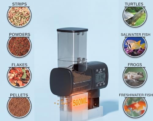 Automatic Fish Feeder: 500ml Bluetooth App Timer - Image 4