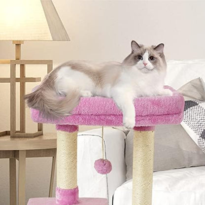 Cute Cat Tree Kitten Cat Tower Condo Cat Furniture Sisal Scratching Posts P - Image 4