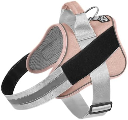 Dog Harness, No-Pull Reflective Dog Vest, Breathable Adjustable Pet Harness with Handle for Outdoor Walking - No More Pulling, Tugging or Choking by Bolux