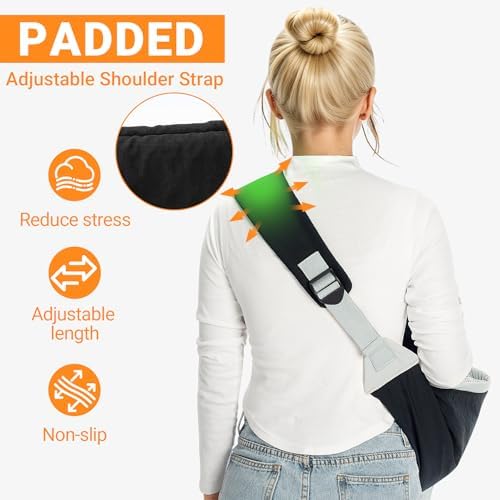 Dog Carrier Sling for Small to Medium Dogs & Cats – Hands-Free Pet Pouch Carrier, Breathable Sling for Walking, Hiking, Travel, Vet Visits - Image 2