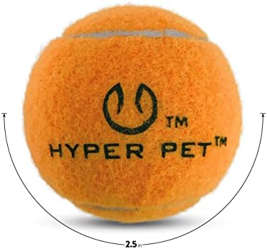 Hyper Pet Tennis Balls for Dogs (Safe Ball for Exercise and Training) Interactive Dog Toys work with Hyper Pet K9 Kannon K2 Dog Ball Launcher - 4 Pack 2.5" Orange - Image 2