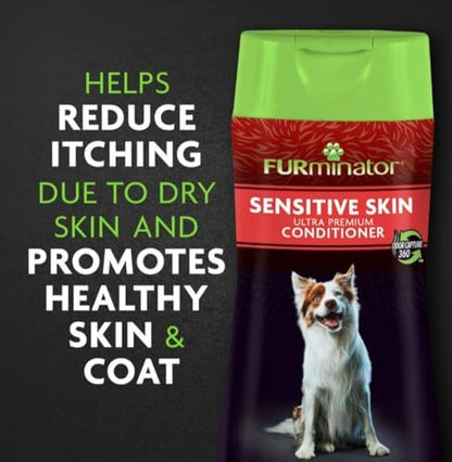 Furminator® Deshedding Ultra Premium Shampoo & Conditioner Bundle for Sensitive Skin. 16oz. - Image 2