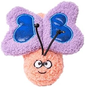 Interactive Catnip Cat Plush Toy, Insect Theme, 5'', for All Breed Size Cats (Butterfly) by PuffyCrew
