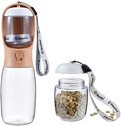 Cibaabo Dog Water Bottle Portable with Food Container & Filter for Travel by Cibaabo