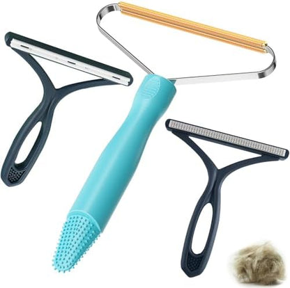3-Pack Pet Hair Removal Tool, Dog & Cat Hair Remover, Carpet Rake by ACUDSA