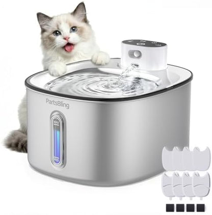 PartsBling Stainless Steel Cat Water Fountain, 4.2L/142 oz by Unknown