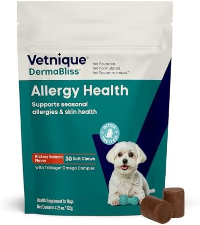 Vetnique Glandex Rear End Wipes & Dermabliss Dog Allergy Chews Bundle - Image 6
