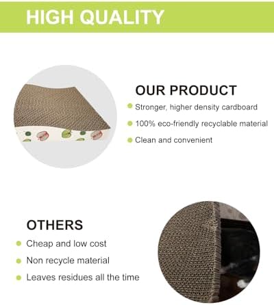 TIMHAKA 4 Pack Cat Scratching Board, Double-Sided Usability, with Catnip - Image 5