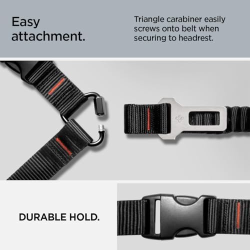 Spigen 2 in 1 Car Seat Belt Tether for Dogs (Headrest & Seatbelt Buckle) - Image 4