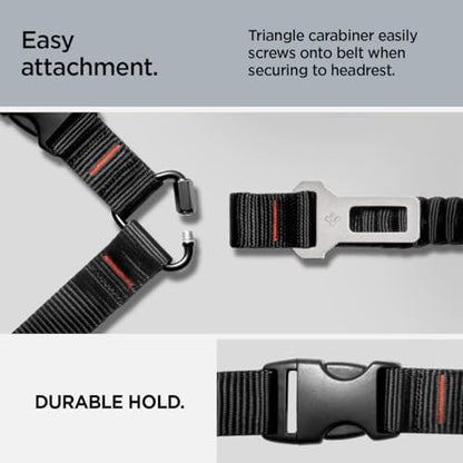 Spigen 2 in 1 Car Seat Belt Tether for Dogs (Headrest & Seatbelt Buckle) - Image 4