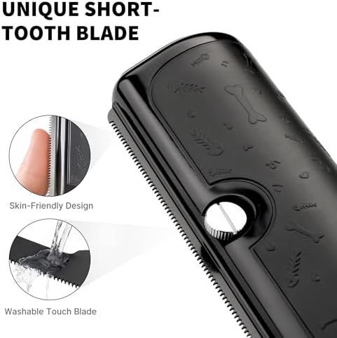Deshedding Dog Brush for Short Hair, Black - Image 4