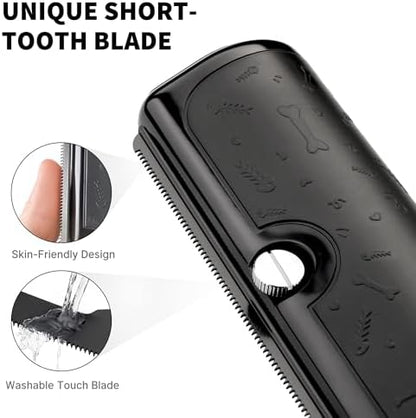 Deshedding Dog Brush for Short Hair, Black - Image 4
