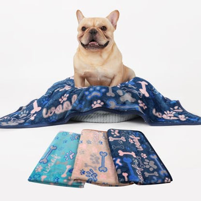 Luciphia 3 Pack Soft Fleece Dog Blankets for Small Dogs Puppy Cats,23"x16" - Image 6