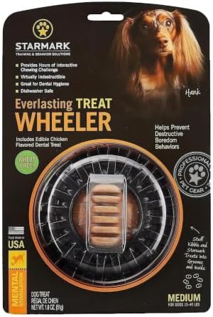Starmark Everlasting Treat Wheeler Chew Toy Medium For Dogs under 40 pounds - Image 2