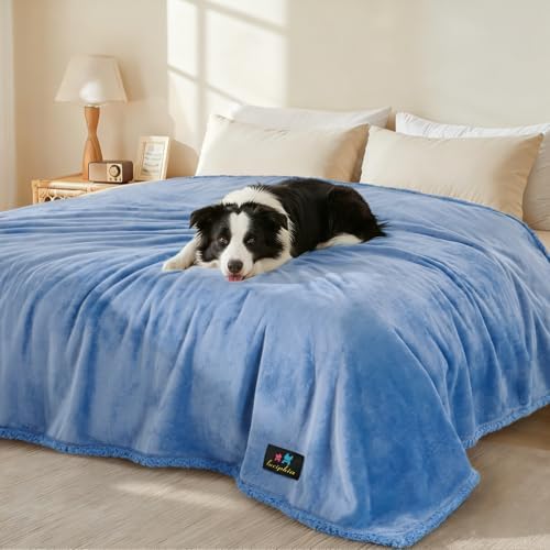Luciphia Waterproof Blanket for Large Dog, Reversible Sherpa Couch Cover by luciphia
