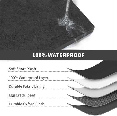Waterproof Orthopedic Outdoor Dog Bed XL for Extra Large Dogs - Image 6