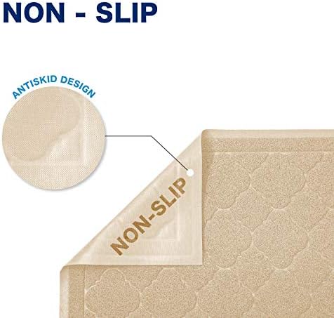 WePet Cat Litter Box Mat, Kitty Premium PVC Pad, Durable Trapping Rug, Phthalate Free, Urine-Resistant, Scatter Control, XXL 47 x 36 Inch, Beige - Image 3
