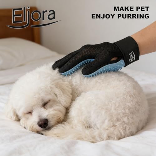 Pet Grooming Gloves (Pair – Left & Right) – 260 Silicone Tips, Dog & Cat Hair Remover, Deshedding & Massage Glove for Long & Short Hair Pets - Image 2