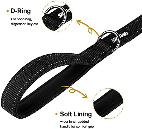 OneTigris No-Pull Dog Leash with Handle for Medium Large Dogs (Black, 4FT) - Image 6