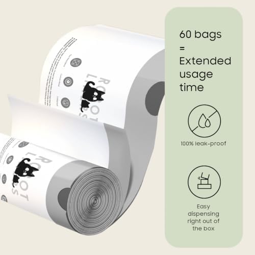 60 Pack Automatic Litter Box Bags Fit for Litter Box Robot 5/4/3, Heavy Duty Drawstring Waste Bags, Sensor-Compatible, Tear Resistant, White, 25.2" x 15.7" - Image 2
