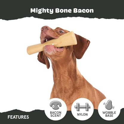 BarkBox Mighty Bone Bacon Super Chewer - Toy for Small Dogs - Image 4