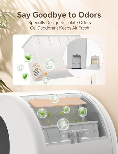 Meowant Pet Odor Eliminator, Automatic Cat Litter Box Odor Deodorant Gel - Image 3