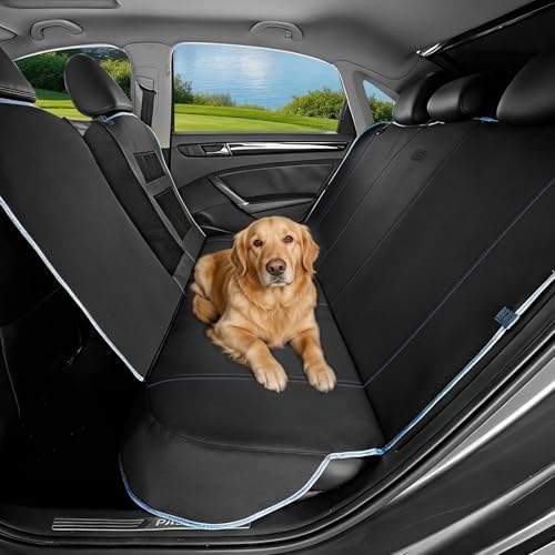 Skechers Dog Car Seat Cover for Pets GOGA MAT, Seat Extender for Dogs Waterproof Seat Cover Hammock Heavy Duty Scratch Proof Nonslip Durable Back Seat Covers for Cars Trucks and SUVs,Black - Image 2