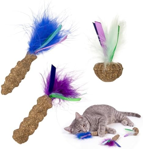 SmartyKat Frisky Fun Compressed Catnip Cat Toys, Set of 3 by SmartyKat