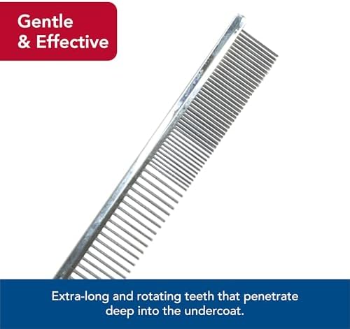 Coastal Pet Safari Dog Grooming Combs for Medium and Fine Coats - Undercoat Rake for Fine Coats - For Small, Medium or Large Dogs - 4 1/2" - Image 6