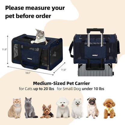 Cat Carrier Soft-Sided Travel Bag for Medium to Large Cat Over 15lbs - Image 2
