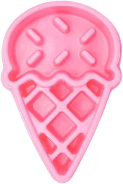 ZippyPaws - Happy Bowl - Slow Feeder Dog Bowl - Up to 10x Slower Eating - Dishwasher Safe, Non Slip - Ice Cream