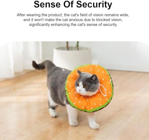 EWES Cat Cone Collar Soft,Elizabethan Collars After Surgery,Recovery Donut - Image 4