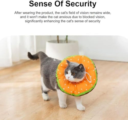 EWES Cat Cone Collar Soft,Elizabethan Collars After Surgery,Recovery Donut - Image 4