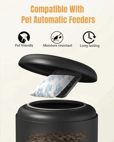 8 Pack Pet Food Desiccant Bag with Color Indicating for Automatic Cat Dog Feeder, Desiccant Packs Replacement Compatible with Petlibro, Keep Food Dry & Fresh(Individually Packaged) - Image 2