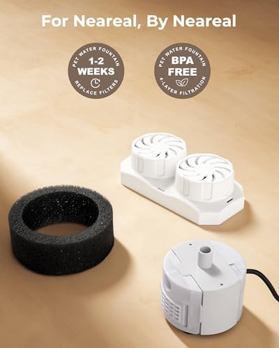 Neareal Official 12-Pack Replacement Filters for 108oz/3.2L Pet Fountain - Image 7