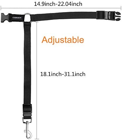 Dog Seat Belts, CGBOOM 2 Pack Dual Use Dog Car Seatbelts Harness Adjustable Car Headrest Restraint for Vehicle Nylon Pet Cat Dog Safety Leads Seat Belts for Large Medium Small Dogs - Image 4