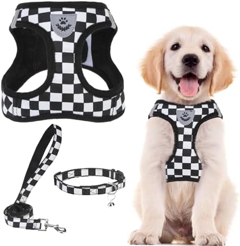 PUPTECK Dog Harness, Collar and Leash Set No Pull for Small Medium Sized by PUPTECK