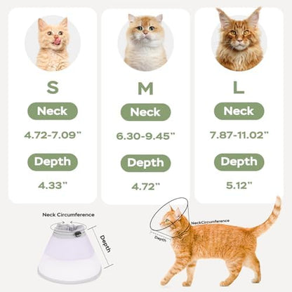 Cat Cone Collar Soft: Comfortable Waterproof Mesh Recovery Cone After Surgery to Stop Licking and Scratch, Alternative to Plastic Elizabeth Head/Neck Cone - Image 5
